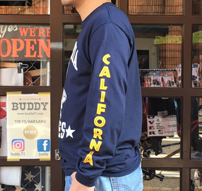 BUDDY オリジナル CALIFORNIA EAGLES ロングスリーブＴシャツ ネイビー