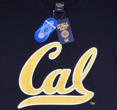 【UC BERKELEY】プリントTシャツ - CAL　ネイビー