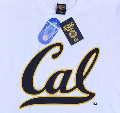 【UC BERKELEY】プリントTシャツ - CAL ホワイト