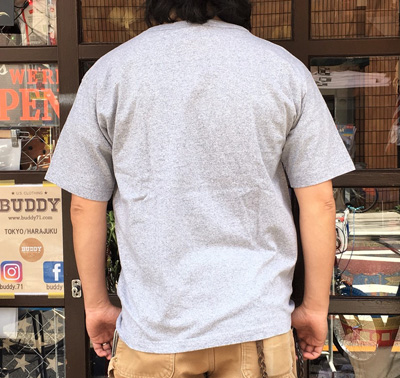 Champion チャンピオン T1011 ポケット付き US Tシャツ C5-B303 グレー