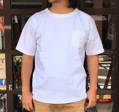 Champion チャンピオン T1011 ポケット付き US Tシャツ C5-B303 ホワイト