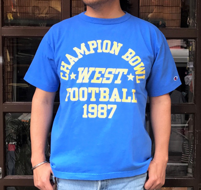 BUDD 別注 Champion U.S.A.T1011 プリントTシャツ(WEST)