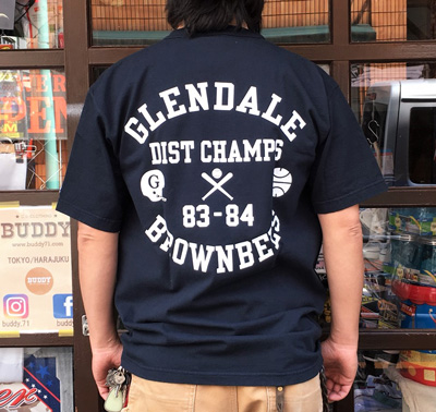 BUDDY 別注 Champion U.S.A.T1011 Tシャツ GLENDALE BROWNBEES