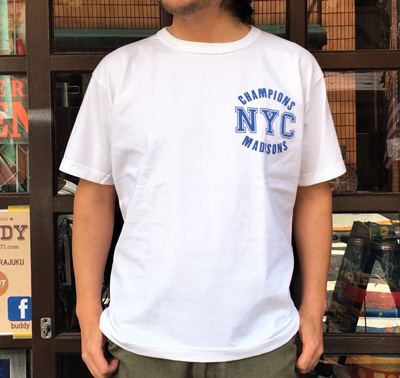 BUDDY 別注 Champion U.S.A.T1011 Tシャツ MADISONS