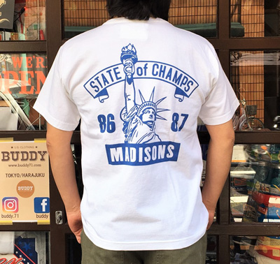 BUDDY 別注 Champion U.S.A.T1011 Tシャツ MADISONS