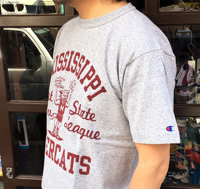 BUDDY 別注 Champion U.S.A.T1011 Tシャツ MISSISSIPPI TIGERCATS