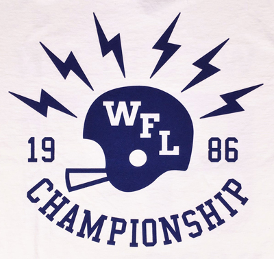 BUDDY 別注 Champion U.S.A.T1011 Tシャツ WESTERN FOOTBALL 86