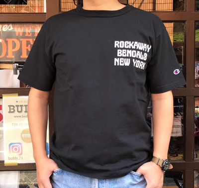 BUDDY 別注 Champion U.S.A.T1011 Tシャツ ROCKAWAY BENGALS