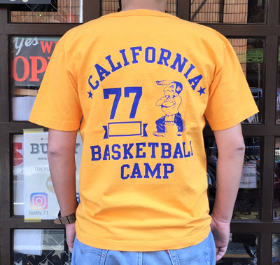 BUDDY 別注 Champion U.S.A.T1011 Tシャツ CALIFORNIA BASKETBALL