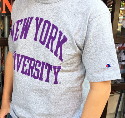 Champion U.S.A.T1011 Tシャツ NEW YORK UNIVERSITY