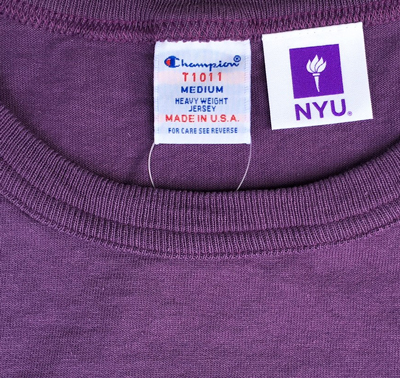 Champion U.S.A.T1011 Tシャツ NEW YORK UNIVERSITY