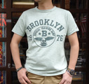 BUDDY 別注 Champion ロチェスター ヘザーTシャツ(BROOKLYN 1976)