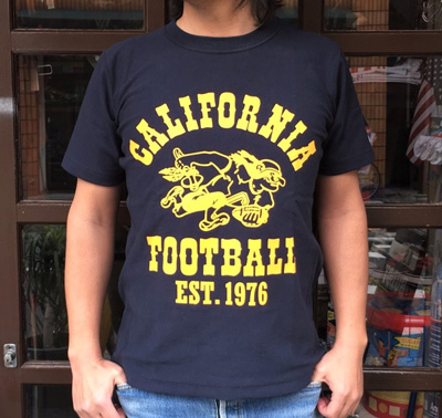 BUDD Y別注 Champion リバースウィーブTシャツ 1976 CALIFORNIA FOOTBALL