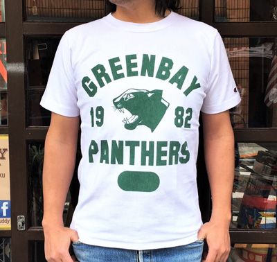 BUDD Y別注 Champion リバースウィーブTシャツ 1982 GREEN BAY PANTHERS