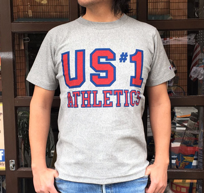 BUDD Y別注 Champion リバースウィーブTシャツ US #1 ATHLETICS