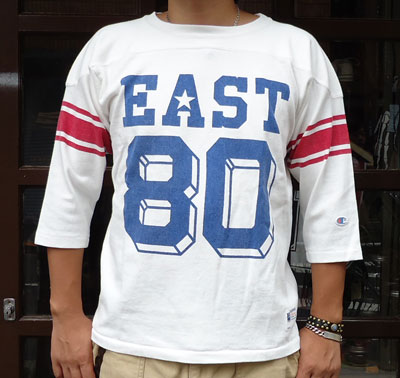 BUDDY別注Championフットボールシャツ EAST #80