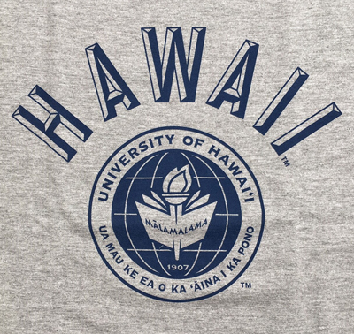 UNIVERSITY OF HAWAII カレッジロゴTシャツ ハワイ大学