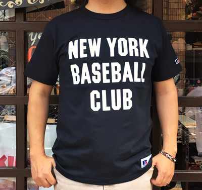 BUDDY 別注 RUSSELL ATHLETIC Ｔシャツ NEW YORK BASEBALL CLUB