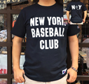 BUDDY 別注 RUSSELL ATHLETIC Ｔシャツ NEW YORK BASEBALL CLUB