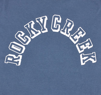 BUDDY オリジナル ピグメント Tシャツ ROCKY CREEK ブルージーン