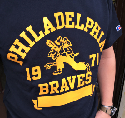 BUDDY 別注 RUSSELL ATHLETIC Ｔシャツ PHILA-BRAVES