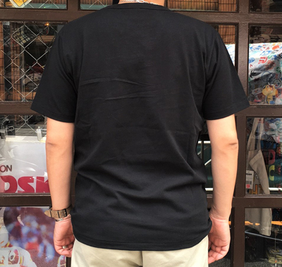 BUDDY 別注 RUSSELL ATHLETIC ポケット付き 無地Ｔシャツ ブラック