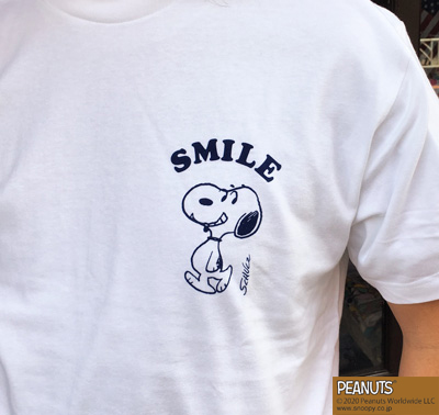 BUDDY 別注 PEANUTS スヌーピーTシャツ THE PEANUTS GANG WHITE