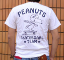 BUDDY 別注　PEANUTS スヌーピーTシャツ（CALIFORNIA FREE WHEELIN’）WHITE