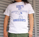 BUDDY 別注　PEANUTS スヌーピーTシャツ（SURF'S UP）