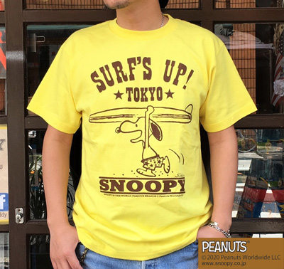 BUDDY 別注 PEANUTS スヌーピーTシャツ SURF'S UP TOKYO