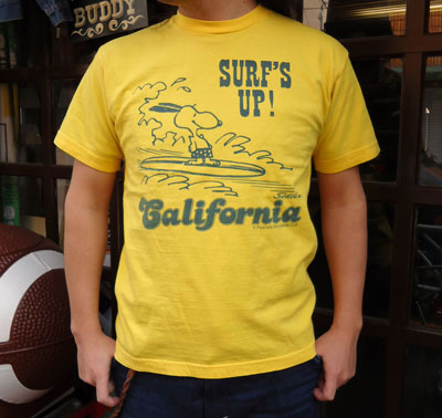 BUDDY別注 PEANUTS スヌーピーTシャツ「CALIFORNIA」