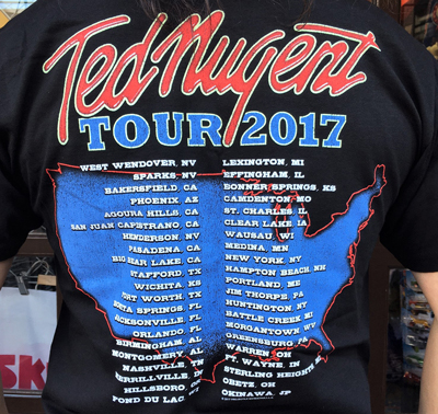 ROCKIN AMERICA AGAIN! Ted Nugent ツアーTシャツ