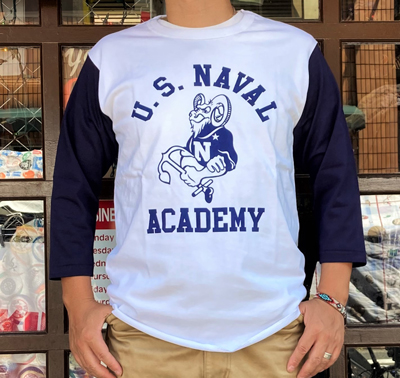 BUDDY 別注 USNA ベースボールTシャツ 2