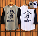 BUDDY 別注 USNA ベースボールTシャツ 2