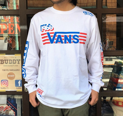 VANS BMX OFTE L/S T-Shirt トリコロール ロングスリーブTシャツ