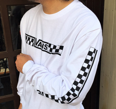 VANS BMX OFTE L/S T-Shirt ロングスリーブTシャツ WHITE VA18SS-MT31