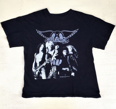 USED バンド 古着Ｔシャツ エアロスミス Lサイズ 1989年 AEROSMITH