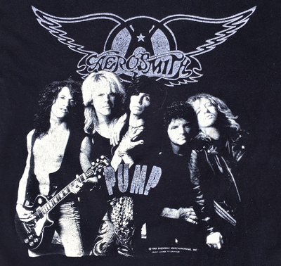 USED バンド 古着Ｔシャツ エアロスミス Lサイズ 1989年 AEROSMITH