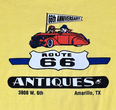 USED SCREEN STARS 古着 ROUTE 66 ANTIQUES Ｔシャツ Lサイズ MADE IN U.S.A.