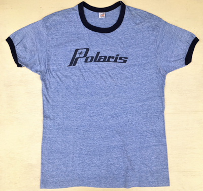 USED Hanes 古着リンガーPolaris 旧タグ Ｔシャツ  XLサイズ スノーモービル ポラリス