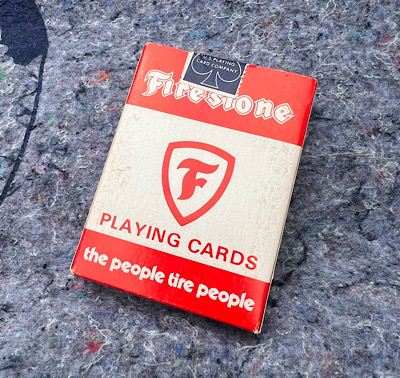 ヴィンテージ Vintage デッドストック Firestone Playing Card