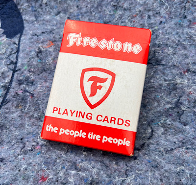 ヴィンテージ Vintage デッドストック Firestone Playing Card