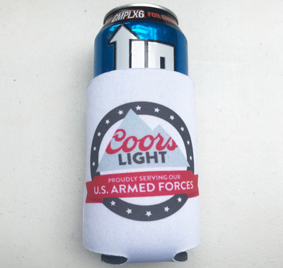 U.S.ARMED FORCES COORS LIGHT CAN KOOZIE 350ml 保冷 保温缶クージー