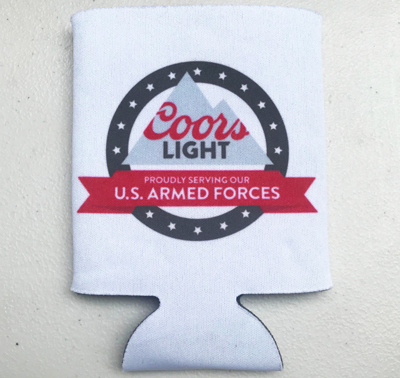 U.S.ARMED FORCES COORS LIGHT CAN KOOZIE 350ml 保冷 保温缶クージー