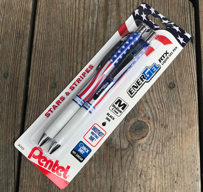 Pentel 星条旗 ゲルインクボールペン Stars ＆ Stripes