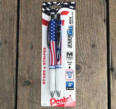 Pentel 星条旗 ゲルインクボールペン Stars ＆ Stripes