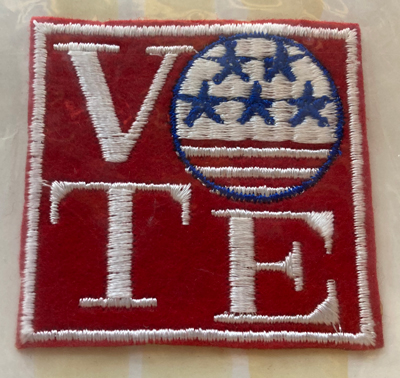 Vintage 70s VOTE Patch デッドストック ワッペン