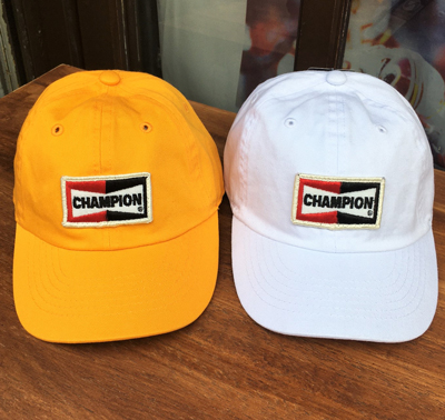 KIDS!! キッズ CHAMPION ビンテージワッペン付き ローキャップ