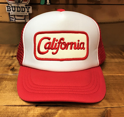 KIDS!! BUDDY オリジナル California ワッペン付き メッシュキャップ