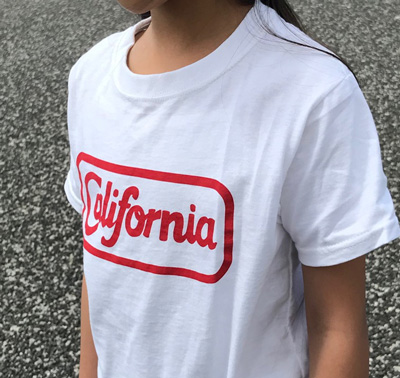 BUDDY×FRUIT OF THE LOOM KID’S Tシャツ CALIFORNIA